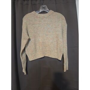 H&M Divided Multicolor Knit Cropped‎ Sweater, Women's XS Lightweight Pullover